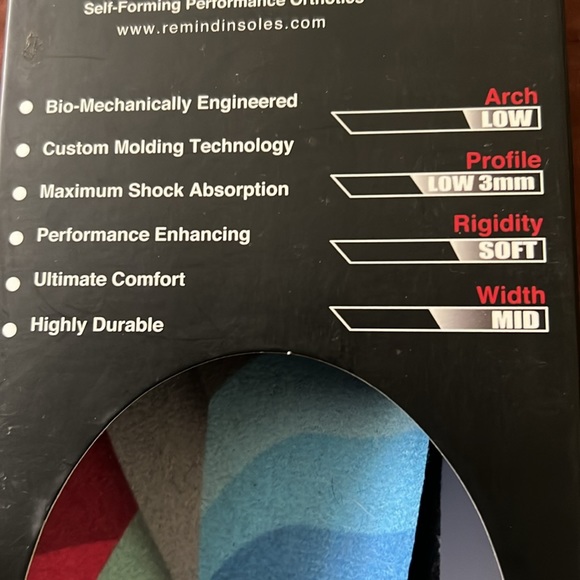 Remind Insoles Destin Self-Forming Performance Orthotics B4BC Comfort Boobies - Picture 3 of 7